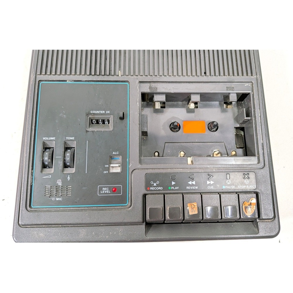 Bell & Howell 3181A Portable‎ Cassette Tape Recorder Player Vintage Gray AC DC